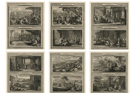 Biblical History Engravings, Joseph and Moses, Dutch Bible Series c.1700
